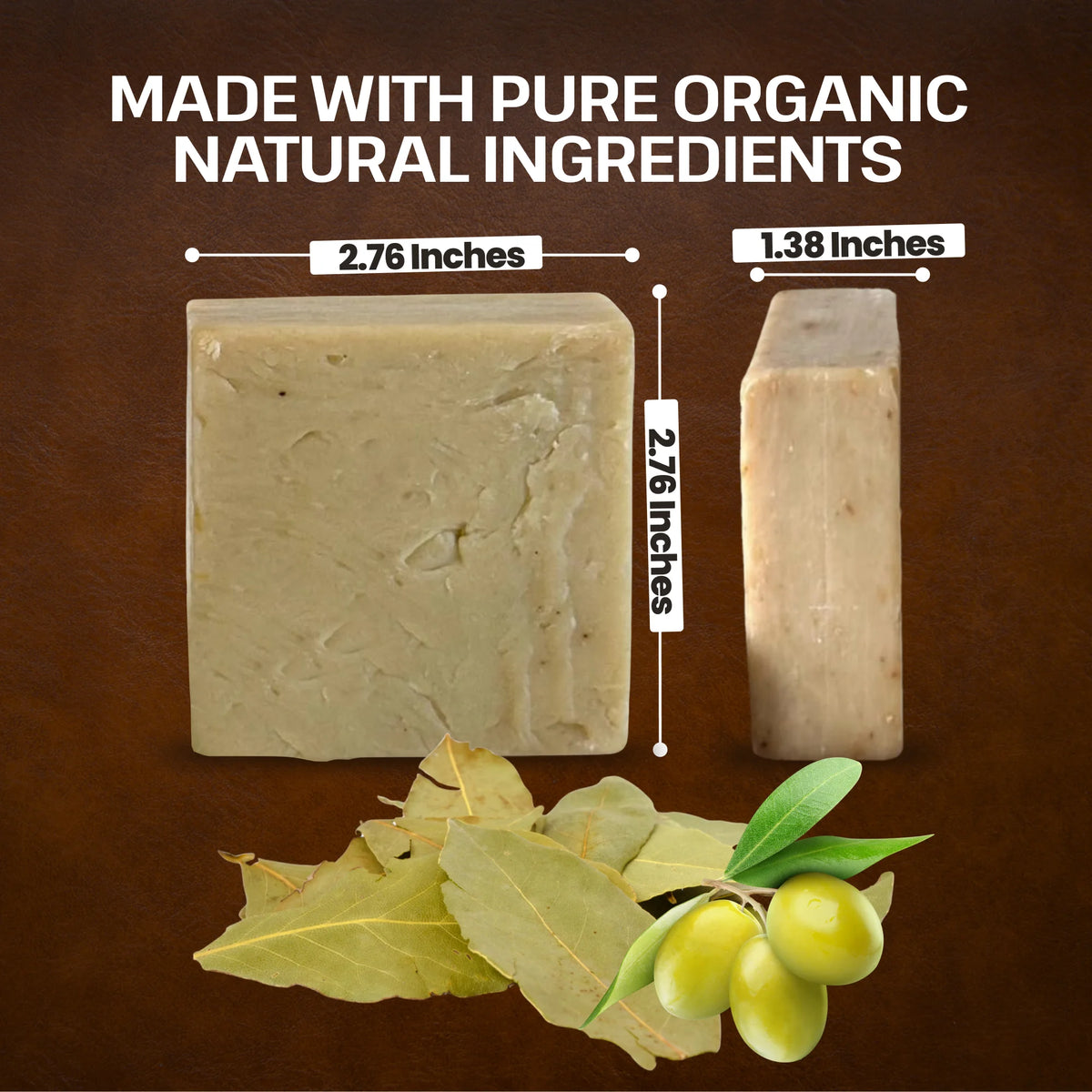 Aleppo Laurel Soap Bar, Natural & Handcrafted Cleansing Soap (140g)
